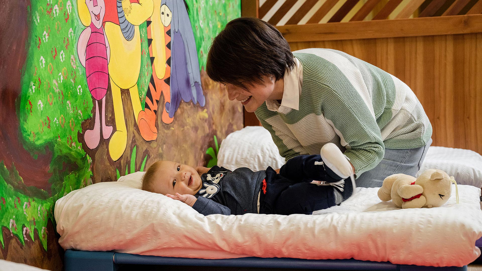 L'Hotel a Dimaro, Val di Sole, vanta un personale qualificato che si prenderà cura dei vostri bambini, anche dei più piccini.